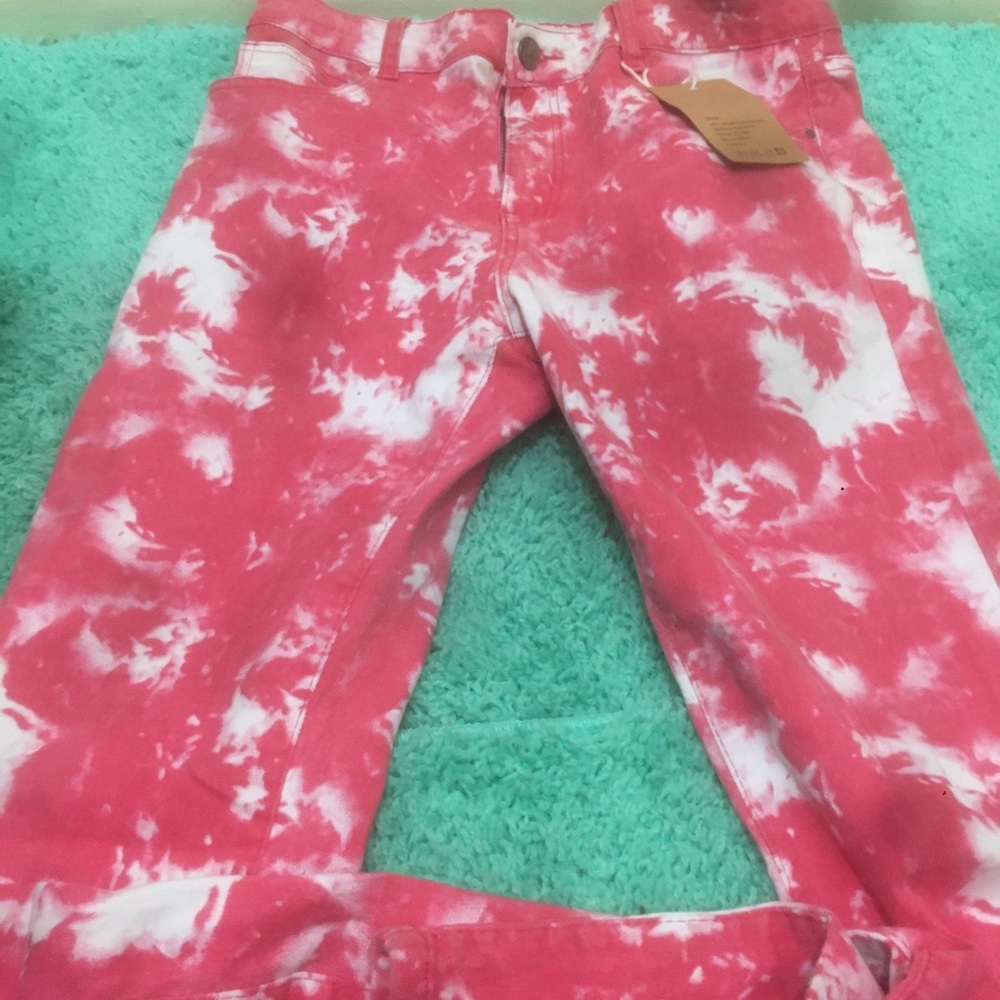 Cotton candy pink denim jeans